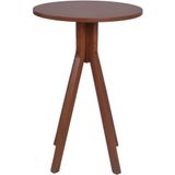 Mesa Bistrô Olímpia Em Madeira Maciça Alta 70x70x105 Castanho