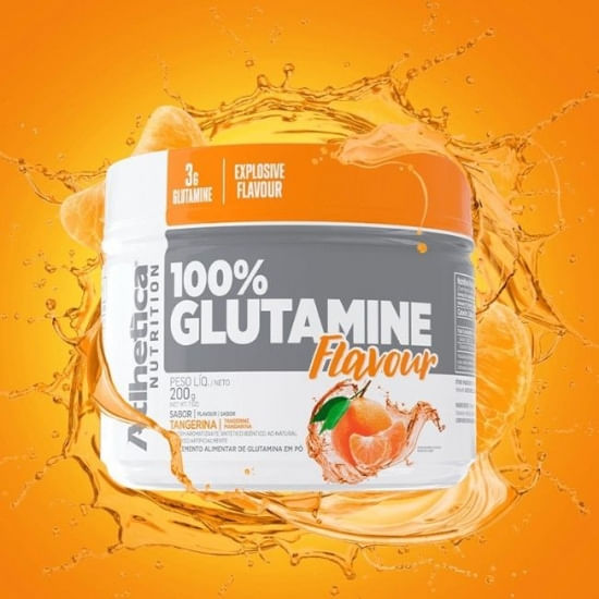 100% Glutamine Flavour (200g) - Atlhetica Nutrition Tangerina