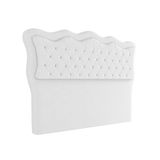 Cabeceira Para Cama Box King 193 Cm Eliza Corino Branco I02 - D&#39;rossi