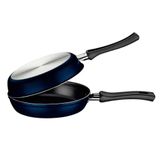 Omeleteira Ravena 20 Cm Alumínio Antiaderente Starflon Max Azul - Tramontina