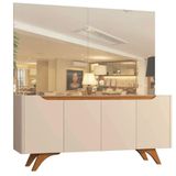 Buffet Para Sala De Jantar 4 Portas Grecia Mavaular Off White - Naturalle