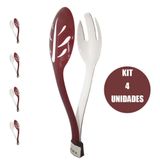 Pegador Kit 4 Unidades Salada Utensilio Alimentos