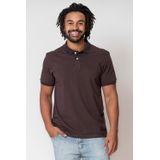 Polo Masculina Algodão Polo Wear Marrom Médio