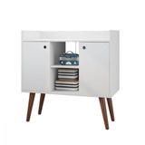 Buffet Aparador De Café Cairo 2 Portas Fiorello Branco Brilho