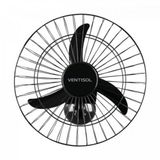 Ventilador De Parede Ventisol Oscilante 50cm Aço Preto Bivolt