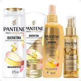 Kit Pantene Queratina: Shampoo, Condicionador, Spray E Óleo