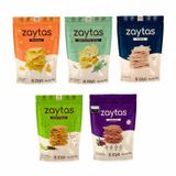 Kit 5 Biscoitos Zaytas Sem Glúten Zaya: Sabores Salgados