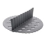 Tapete Protetor Lyor De Silicone Para Air Fryer Cinza 18cm
