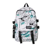 Mochila Para Jovens Fashion Cool Couple Camo Graffiti Campus