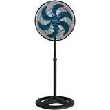 Ventilador Osc De Coluna Turbo 50cm 6 Pás - 220v - Preto-azul