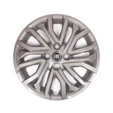 Calota Aro 15 Fiat Argo Cinza Metalizado Logo Preto
