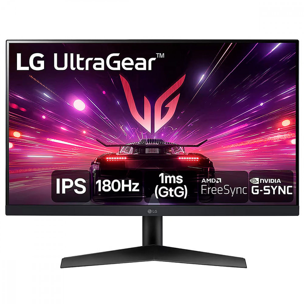 Monitor Gamer Lg Ultragear 24 Full Hd 180hz 1ms Hdmi Dp Ips Hdr Freesync G-sync Preto - 24gs60f-b