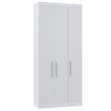 Guarda Roupa Modulado 101,5cm 3 Portas Alpes Luciane Móveis Branco