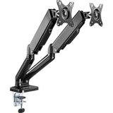 Suporte Articulado Para Dois Monitores Com Pistão A Gás Fortrek Fk441s 17&quot;-32&quot;