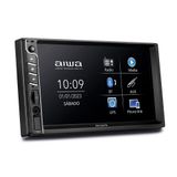 Car Áudio Central Multimídia, Aiwa, Tela 7&quot; Hd, Bluetooth, Espelhamento 2din Aws-ca-dd-01 Bivolt .