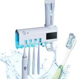 Porta Escova Uv Com Aplicador Para Creme Dental