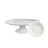 Boleira Split White Média 29cm Em Cerâmica Alleanza