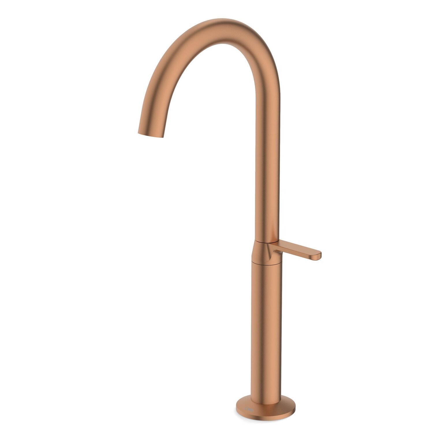 Torneira Para Lavatório De Mesa Bica Alta Design Rose Gold Matte