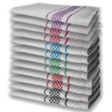 12 Panos De Prato Atoalhado Felpudo Premium Pr+vm+vd+az+rs+rx