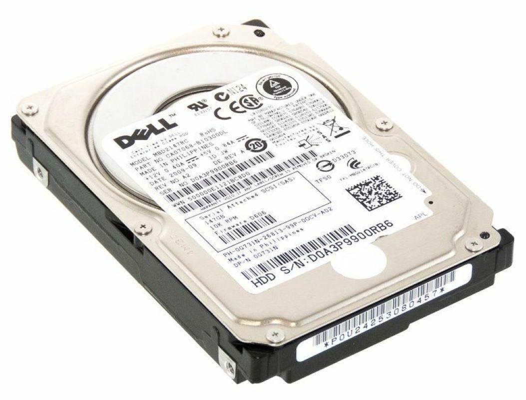 Hd Sas Dell 147gb 10k 2.5 0g731n G731n Mbd2147rc