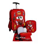 Kit Mochila Carros 3d 5005 Infantil Rodinhas Escolar