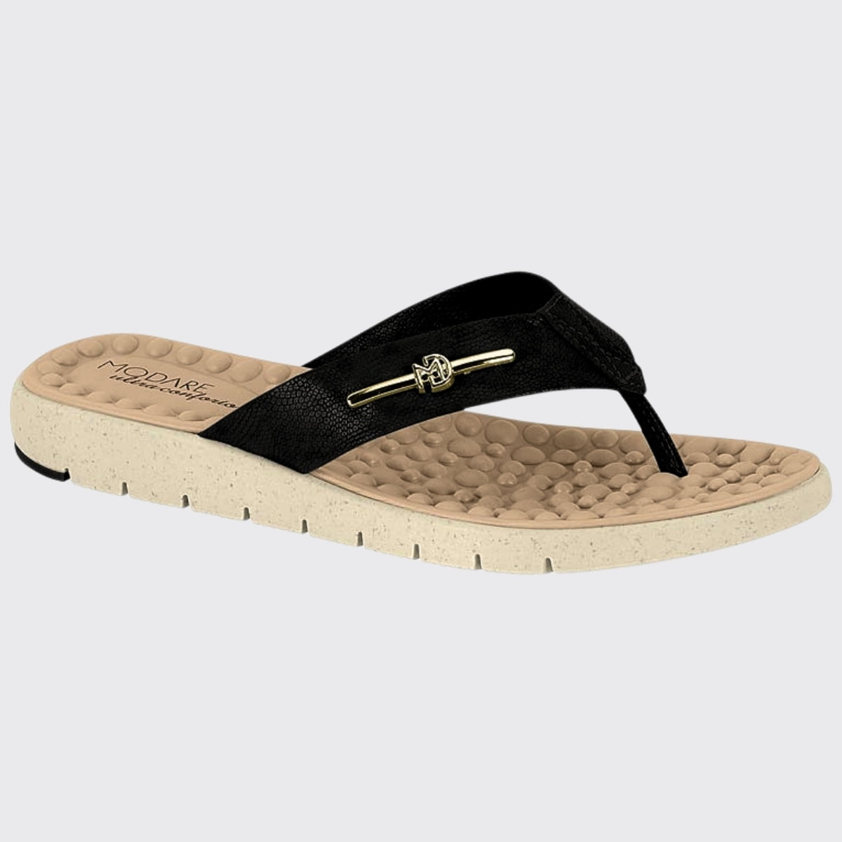 Tamanco Chinelo Feminino Ultra Conforto Tresse Modare 7162.217.21736 - Preto - 39