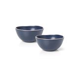 Jogo De Bowl Copa E Cia 2 Peças Vivant Em Cerâmica Azul