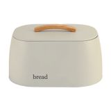 Lata Porta Pão Sense Bege Bread Pães Off-white Cozinha Ou