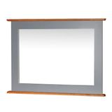 Moldura Retangular Para Banheiro Com Espelho Dália - M53060-80 Cor Laca - Cinza