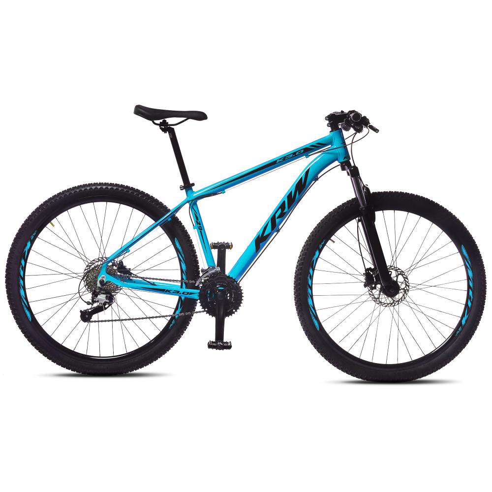 Bicicleta Aro 29 Krw Alumínio Shimano 24v Freio A Disco Hidráulico S51 Cor:azul/preto,tamanho Quadro:21