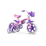 Bicicleta Infantil Aro 12 Menina Com Rodinhas Nathor Cat