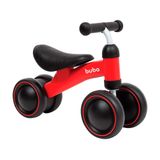Bicicleta De Equilíbrio Infantil 4 Rodas Buba +12 Meses Vermelha