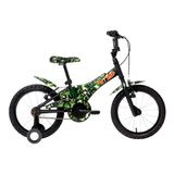 Bicicleta Infantil Groove Camuflada Aro 16 Verde