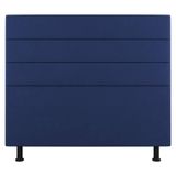 Cabeceira Cama Box Casal King Size Malik 195cm Suede Azul - Abmaza