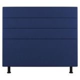 Cabeceira Cama Box Casal King Size Malik 195cm Suede Azul - Abmaza