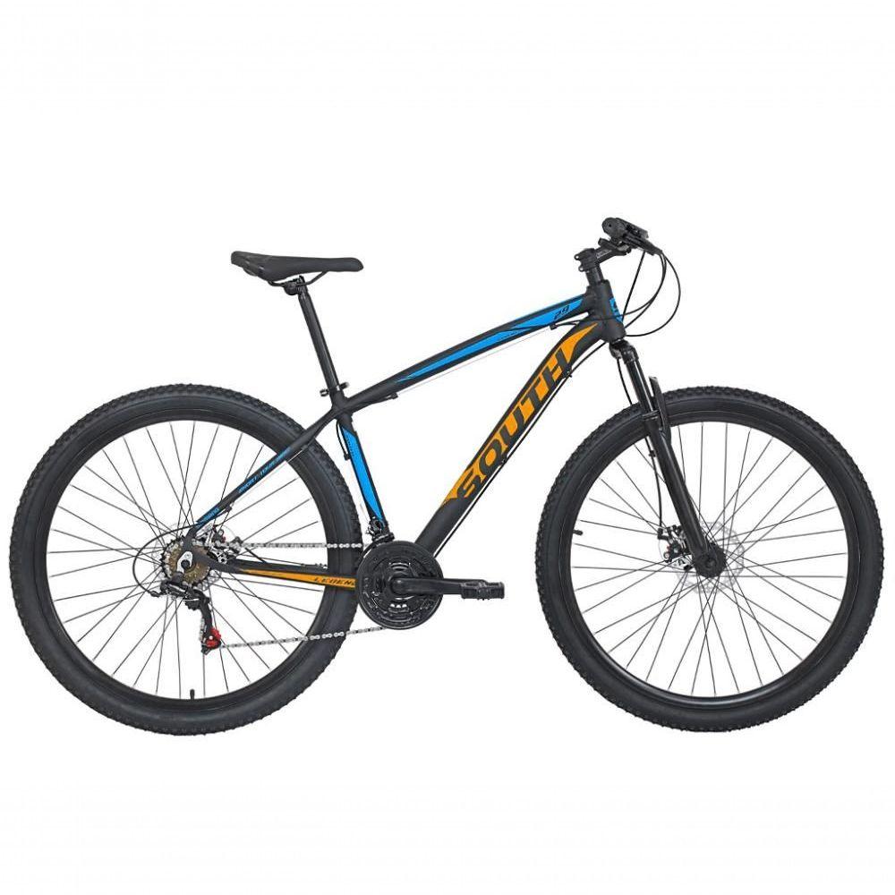 Bicicleta South Bike Legend Aro 29 Susp. Dianteira 24 Marchas - Azul/laranja