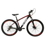 Bicicleta Aro29 24v K7 Freio Hidráulico Preto/vermelho Tam17