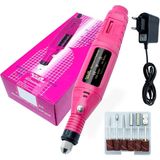 Lixa Elétrica Rosa Recarregável 110v/220v Unhas Naturais