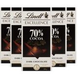 Kit Com 5und Chocolate Suiço Lindt Excellence Dark 70% 100g