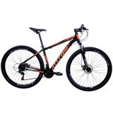 Bic. Cairu Titan Aro 29 Al 21v 17.5 - 310463 Preto / Laranja