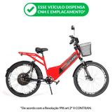 Bicicleta Eletrica Confort Full 800w Vermelha Duos Bikes