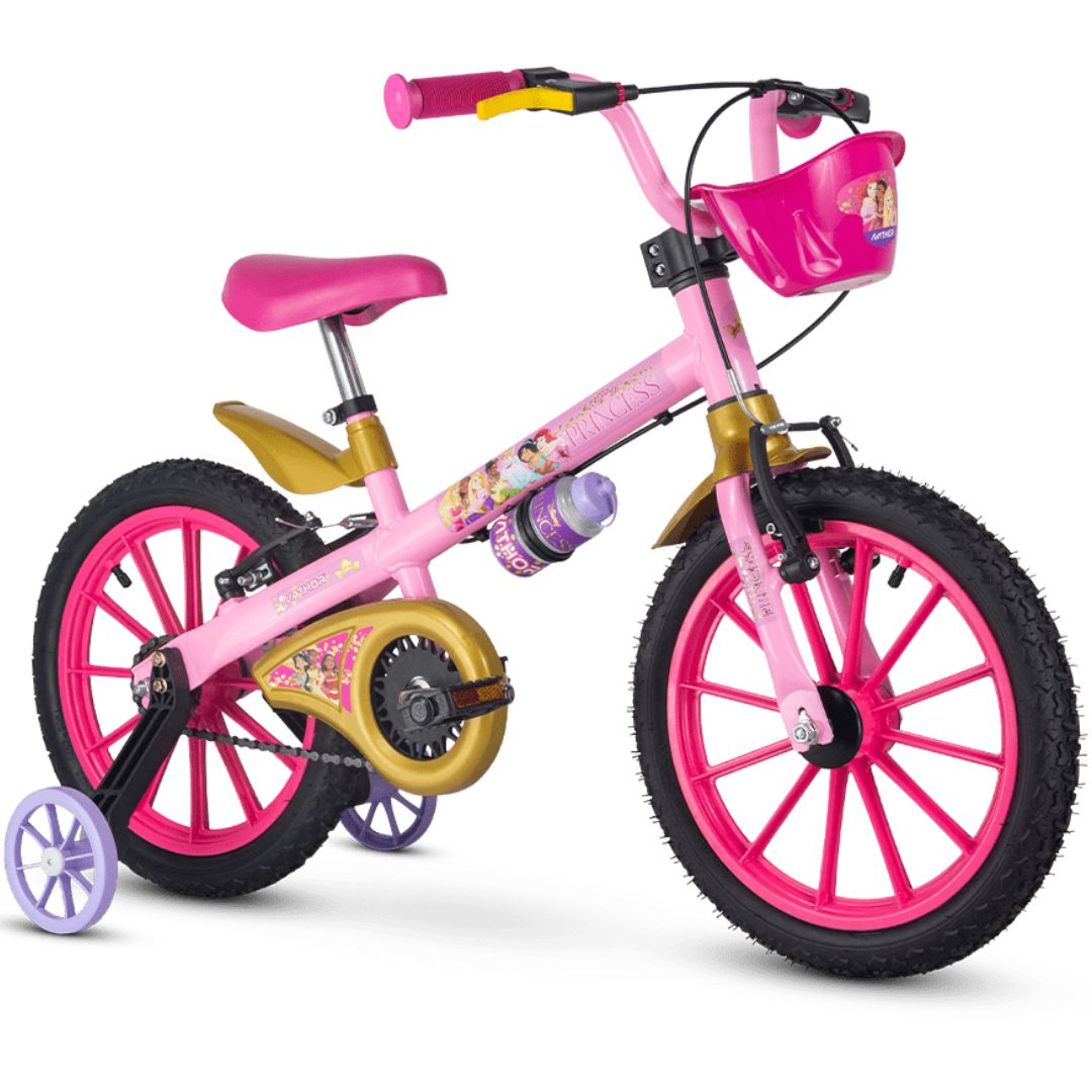 Bicicleta Para Menina Aro 16 Princesas Da Disney