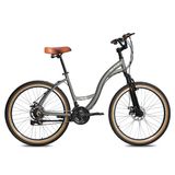 Bicicleta Blitz Comodo Aro 26 Aluminio 21v - 18 - Cinza