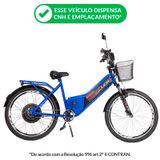 Bicicleta Eletrica Confort 800w Lithium Azul Duos Bikes