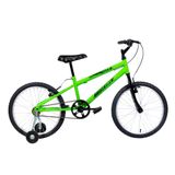 Bicicleta Aro 20 Infantil Mtb Boy Com Roda Lateral - Verde