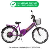 Bicicleta Eletrica Confort 800w Violeta Duos Bikes