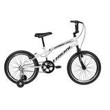 Bicicleta Aro 20 Infantil Bmx Cross Roda Lateral Tridal - Branco - 14