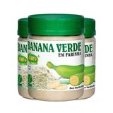 Kit 3 Farinha De Banana Verde 130g Unilife