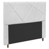 Cabeceira Cama Box Casal King Size Mali 195cm Corano Branco - Desk Design