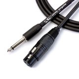 Cabo De Microfone Ninja Hg 0,20 Mm Conector P10- Xlr Femea 03ft 0,91cm Preto